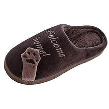Load image into Gallery viewer, Women Winter Warm Home Slippers Couple Shoes Plush Cat Animal Slip On Soft Indoor Flats Comfort Cozy Memory Foam Scuff Slippers Slip On Warm House Shoes