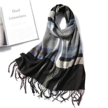 Load image into Gallery viewer, Women Winter Warm Scarf Shawl Fashion Plain Soft Long Scarves For Women Casual Wear Travel Friendly Scarfs Warm Winter Scarf Double Sided Thick Shawl Women Students Scarf
