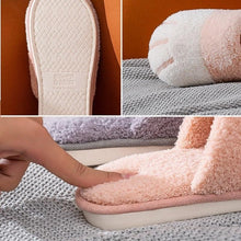 Load image into Gallery viewer, Women Winter Warm Slippers Indoor Bedroom House Flat Floor Plush Shoes Non Slip Fluffy Slippers Cute Cat Fur Slippers Slip on Memory Foam House Outdoor Indoor Warm Fuzzy Plush Fleece Lining Bedroom Comfy Home Living Room Shoes