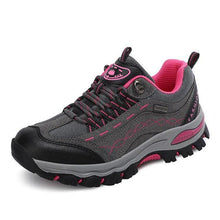 Load image into Gallery viewer, Womens Autumn Winter Tourism Hiking Womens Sports Shoes Outdoor Climbing Shoes Leather Lace Up Anti-slip Work Ankle Boots Outdoor Snow Winter Strong Durable Shoes