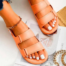 Load image into Gallery viewer, Womens Black Buckle Sandals Soft Casual Thick Comfort Fashion Stylish Design Women Sandals