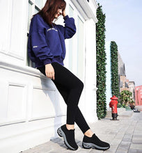 Load image into Gallery viewer, Womens Breathable Sneakers New Mesh Women Shoes Slip-On Air Cushion Casual Walking Shoes Lightweight Breathable Mesh Athletic Running Shoes Fashion Slip-on Sock Sneakers