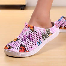 Load image into Gallery viewer, Womens Casual Clogs Breathable Beach Sandals Valentine Slippers Summer Slip On Women Flip Flops Shoes Sandals Quick Drying Slippers Walking Lightweight Rain Beach Summer Pool Water Shoes