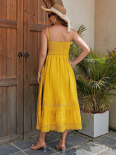Load image into Gallery viewer, French Style Cotton Maxi Dress - Elegant Summer Charm