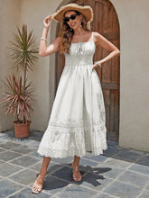 Load image into Gallery viewer, French Romantic Cotton Maxi Dress - Summer Elegance
