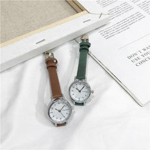 Load image into Gallery viewer, Womens Fashion White Small Watches Quartz Wristwatch Simple Leather Band Fashion Simple Ladies Quartz Watches Mini Ultra-Thin Analog Watches For Girls Students