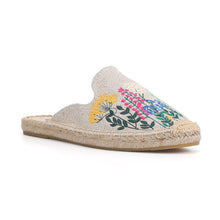 Load image into Gallery viewer, Womens Flip Flops Slippers Real Hemp Summer Rubber Floral Slides Woman Shoes Comfy House Shoes Indoor Outdoor Cozy Womens Slipper Hard Sole Orthopedic Hemp Linen Slides Slippers