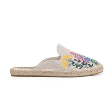 Load image into Gallery viewer, Womens Flip Flops Slippers Real Hemp Summer Rubber Floral Slides Woman Shoes Comfy House Shoes Indoor Outdoor Cozy Womens Slipper Hard Sole Orthopedic Hemp Linen Slides Slippers