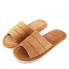 Load image into Gallery viewer, Womens Fur Slippers Winter Shoes Home Slippers Plush Women Indoor Warm Fluffy Cotton Shoes Women's Fuzzy House Memory Foam Slippers Furry Faux Fur Lined Bedroom Shoes