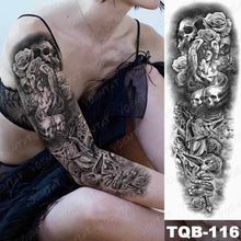 Load image into Gallery viewer, Womens Large Waterproof Temporary Sticker Tattoo Tiger Fox Luxury Design From Wonderland