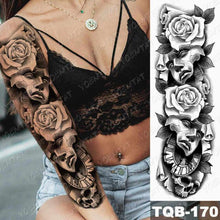 Load image into Gallery viewer, Womens Large Waterproof Temporary Sticker Tattoo Tiger Fox Luxury Design From Wonderland