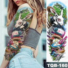 Load image into Gallery viewer, Womens Large Waterproof Temporary Sticker Tattoo Tiger Fox Luxury Design From Wonderland