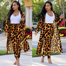 Load image into Gallery viewer, Women's Long-sleeved Leopard Print Suitcoat Suits