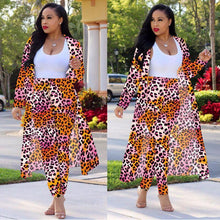 Load image into Gallery viewer, Women's Long-sleeved Leopard Print Suitcoat Suits