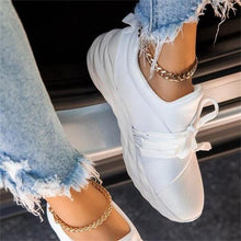 Load image into Gallery viewer, Womens Sneakers Casual Breathable Sport Shoes Autumn New Lace Up Vulcanized Sneakers Outdoor Walking Running Shoes Women Cushion Breathable Walking Tennis Sneakers