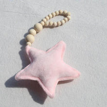 Load image into Gallery viewer, Wooden Beads Moon Star Heart Ornaments Dream Catcher Kids Room Decoration Wall Hanging Girls Baby Tents Handmade Wall Hanging Decor Home Gifts for Girls Gifts for Women