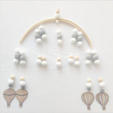 Load image into Gallery viewer, Wooden Beads Wind Chimes With Wool Balls Wooden Wind Chime Nursery Mobile Crib Bed Bell Baby Bedroom Ceiling Wooden Beads Hanging Ornament Pendant Newborn Baby Bed Hanging Wind bell Crib Tent Kids Room Decorations Ornaments