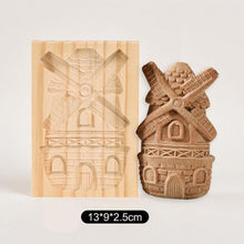 Load image into Gallery viewer, Wooden Cookie Mold Cutter Wooden Gingerbread Cookie Moulds Press 3D Cake Embossing Baking Mold Rose Flower Cutter Bakery Gadgets Cookies, Wooden Cookie Cutter, Funny Wooden Cookie Molds For Baking, Gingerbread Mold, Pine Cone Mold, Cake Mold