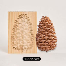 Load image into Gallery viewer, Wooden Cookie Mold Cutter Wooden Gingerbread Cookie Moulds Press 3D Cake Embossing Baking Mold Rose Flower Cutter Bakery Gadgets Cookies, Wooden Cookie Cutter, Funny Wooden Cookie Molds For Baking, Gingerbread Mold, Pine Cone Mold, Cake Mold