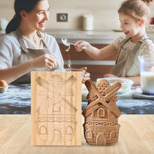 Load image into Gallery viewer, Wooden Cookie Mold Cutter Wooden Gingerbread Cookie Moulds Press 3D Cake Embossing Baking Mold Rose Flower Cutter Bakery Gadgets Cookies, Wooden Cookie Cutter, Funny Wooden Cookie Molds For Baking, Gingerbread Mold, Pine Cone Mold, Cake Mold