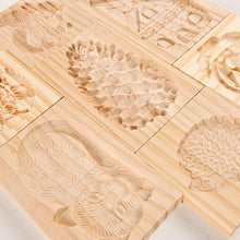 Load image into Gallery viewer, Wooden Cookie Mold Cutter Wooden Gingerbread Cookie Moulds Press 3D Cake Embossing Baking Mold Rose Flower Cutter Bakery Gadgets Cookies, Wooden Cookie Cutter, Funny Wooden Cookie Molds For Baking, Gingerbread Mold, Pine Cone Mold, Cake Mold
