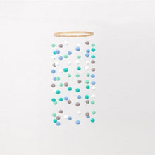 Load image into Gallery viewer, Wooden Ring With Felt Balls Wind Chimes Newborn Baby Bed Bell Pendant Kids Room Decoration Wooden Wind Chime Bed Bell Nursery Mobile Crib Bed Bell Wall Hanging Ornament