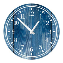 Load image into Gallery viewer, Wooden Wall Clock 10 Inch Silent Non Ticking Quartz Wall Clock 10 Inch Silent Non-Ticking Wooden Wall Clocks Battery Operated Country Retro Rustic Style Decorative for Living Room Kitchen Retro Fashion Wood Wall Clock Decorative for Living Room Kitchen