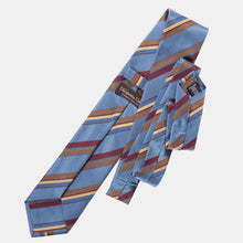 Load image into Gallery viewer, Battisti - Silk Jacquard Tie - Steel Blue
