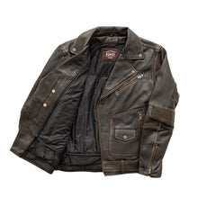 Load image into Gallery viewer, Wrath Men's Motorcycle Leather Jacket