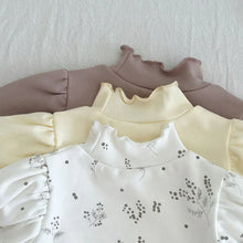 Load image into Gallery viewer, High Collar Long Sleeve Cotton T-shirt for Baby Girls - # BAAA1111010004