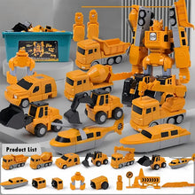 Load image into Gallery viewer, DIY Magnetic Engineering Vehicle & Robot Toy for Kids - # BOT&G52710006