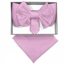 Load image into Gallery viewer, Vittorio Farina XL Solid Bow Tie & Pocket Square