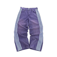 Load image into Gallery viewer, Y2K Baggy Jeans Harajuku vintage Striped Embroidered high quality Sweatpants men women Hip Hop Casual wide leg jeans streetwear