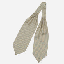 Load image into Gallery viewer, Condotti - Silk Ascot Cravat Tie - Yellow and Blue