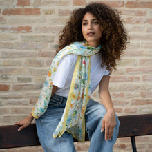 Load image into Gallery viewer, Primavera - Long Silk Scarf - Yellow