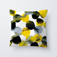 Load image into Gallery viewer, Yellow Pillow Case Cushion Cover Geometric Polyester Pillowcase Home Decorative Yellow Grey Modern Pillow Covers Beautiful Pattern Linen Square Pillow Case For Sofa Couch 45x45CM