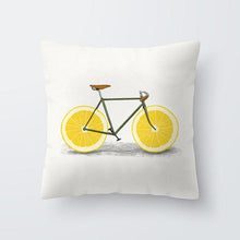Load image into Gallery viewer, Yellow Pillow Case Cushion Cover Geometric Polyester Pillowcase Home Decorative Yellow Grey Modern Pillow Covers Beautiful Pattern Linen Square Pillow Case For Sofa Couch 45x45CM
