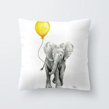 Load image into Gallery viewer, Yellow Pillow Case Cushion Cover Geometric Polyester Pillowcase Home Decorative Yellow Grey Modern Pillow Covers Beautiful Pattern Linen Square Pillow Case For Sofa Couch 45x45CM