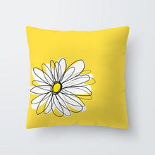 Load image into Gallery viewer, Yellow Pillow Case Cushion Cover Geometric Polyester Pillowcase Home Decorative Yellow Grey Modern Pillow Covers Beautiful Pattern Linen Square Pillow Case For Sofa Couch 45x45CM