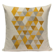 Load image into Gallery viewer, Yellow Pillow Covers Nordic Geometric Cushion Pillow Covers White Pillowcase Geometric Cushion Case Decoration Home Room Pillow Case