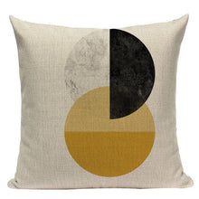 Load image into Gallery viewer, Yellow Pillow Covers Nordic Geometric Cushion Pillow Covers White Pillowcase Geometric Cushion Case Decoration Home Room Pillow Case
