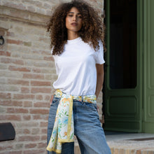 Load image into Gallery viewer, Primavera - Long Silk Scarf - Yellow