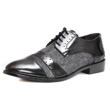 Load image into Gallery viewer, Yuma Leather Textile Derby Style Dress Shoes