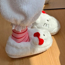 Load image into Gallery viewer, Kitty Kawaii Fluffy Fuzzy House Shoe Slippers - # GIAA73610009
