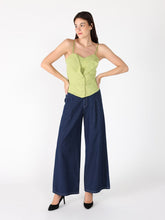Load image into Gallery viewer, Zip up corset top with straps