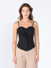 Load image into Gallery viewer, Zip up corset top with straps