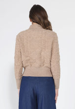 Load image into Gallery viewer, Zip up long sleeve textured jacket