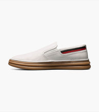 Load image into Gallery viewer, Stacy Adams Delmar White Plain Toe Slip-on Men’s Comfort Shoe