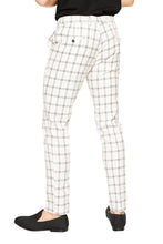 Load image into Gallery viewer, Barabas CP27 CHECK ALL THE BOXES WHITE Checkered Slim Fit Dress Pant