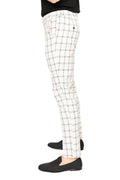 Load image into Gallery viewer, Barabas CP27 CHECK ALL THE BOXES WHITE Checkered Slim Fit Dress Pant